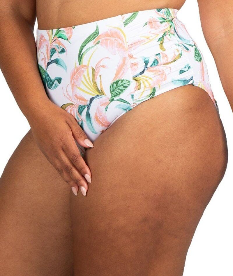 Artesands April Spritz Botticelli High Waist Swim Brief - White Swim