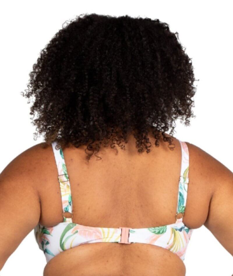 Artesands April Spritz Delacroix Cross Front D-G Cup Bikini Top - White Swim