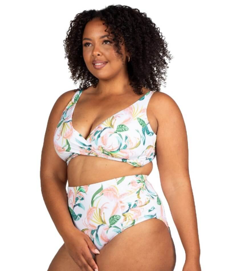 Artesands April Spritz Botticelli High Waist Swim Brief - White Swim