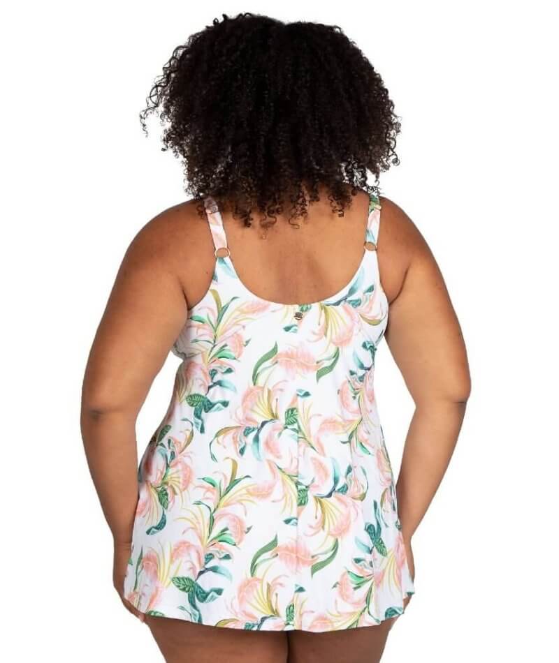 Artesands April Spritz Delacroix Cross Over D-G Cup Swimdress - White Swim