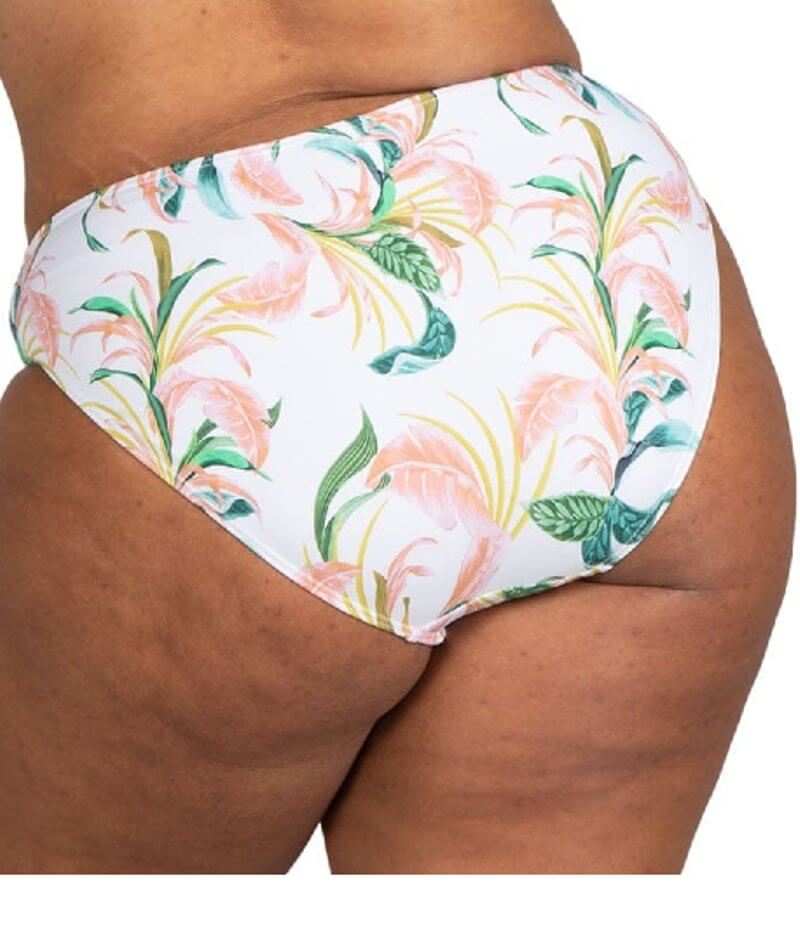Artesands April Spritz Monet Mid Rise Curve Fit Brief - White Swim
