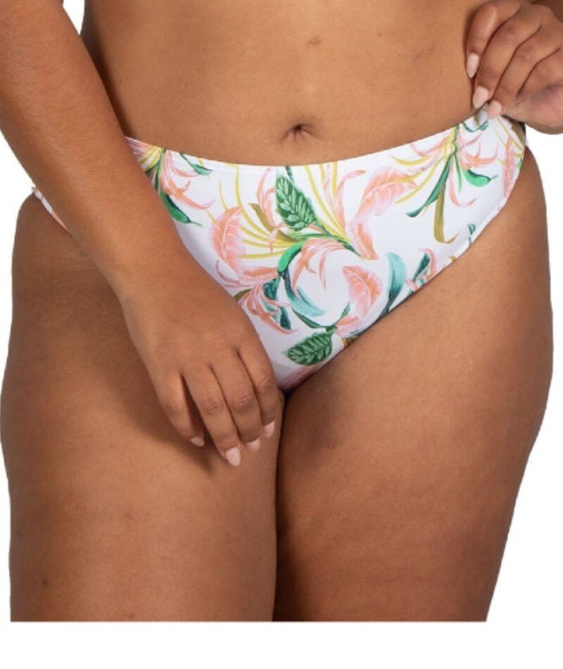 Artesands April Spritz Monet Mid Rise Curve Fit Brief - White Swim