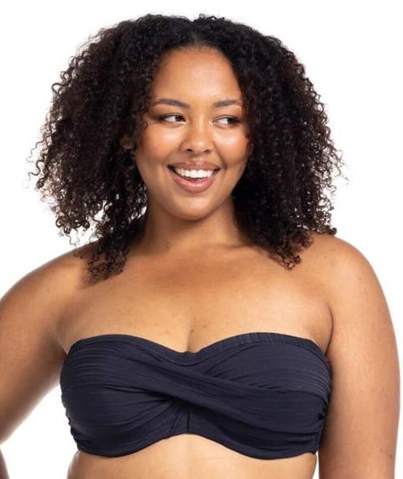 Artesands Aria Botticelli Bandeau D-DD Cup Bikini Top - Black Swim 12 Black