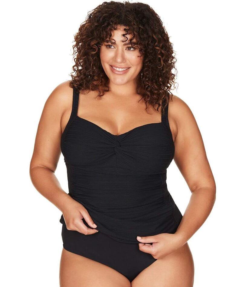 Artesands Aria Botticelli C-DD Cup Tankini Top - Black Swim