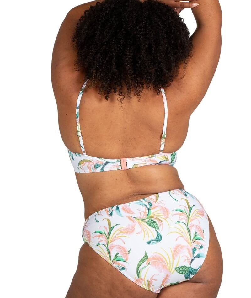 Artesands April Spritz Monet Mid Rise Curve Fit Brief - White Swim 