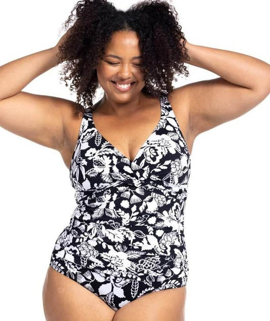 Artesands Cantata Forte Delacroix Cross Front D-G Cup One Piece Swimsuit - Black Swim 12 Black 